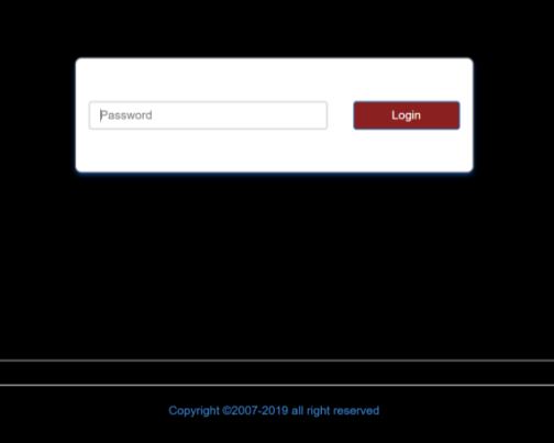 Screenshot of password entry field